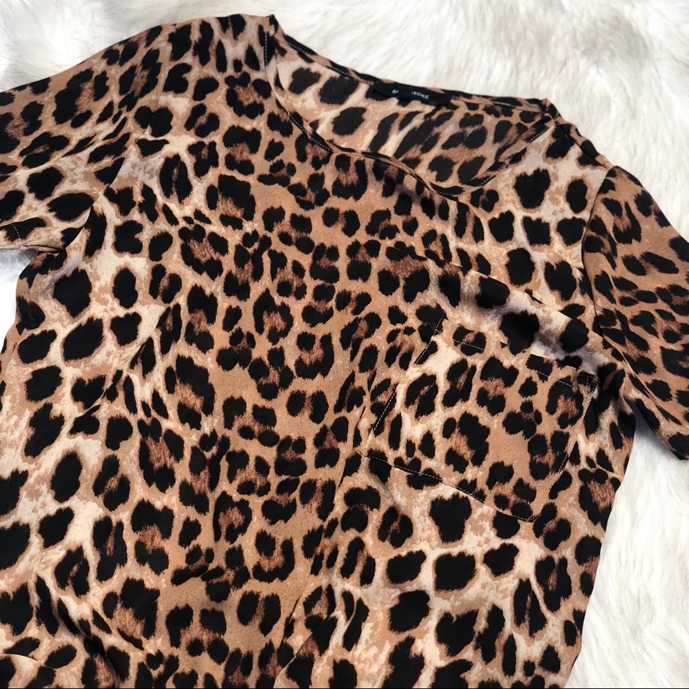 Olivaceous Leopard Print Top